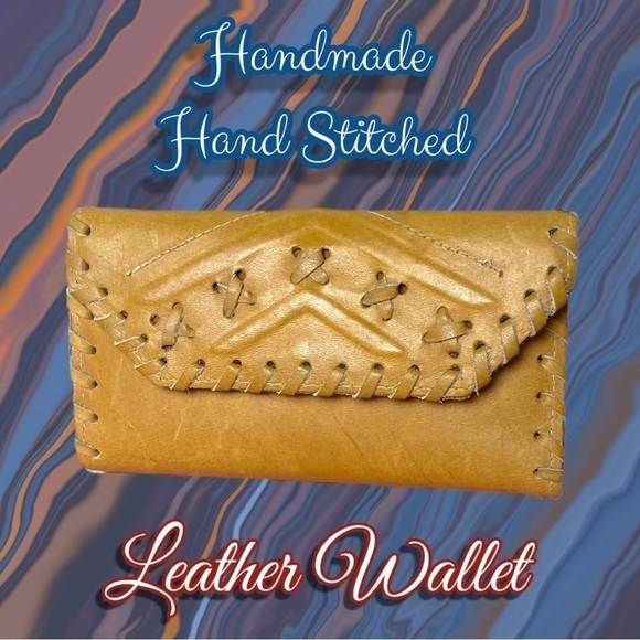 Hand Crafted Handbags - Handmade Hand Stitched Leather Wallet